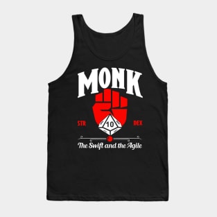 D&D Character Class Monk Tank Top